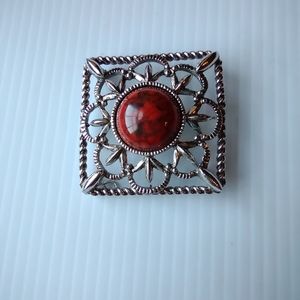 Vintage Sarah Coventry faux coral pin/brooch